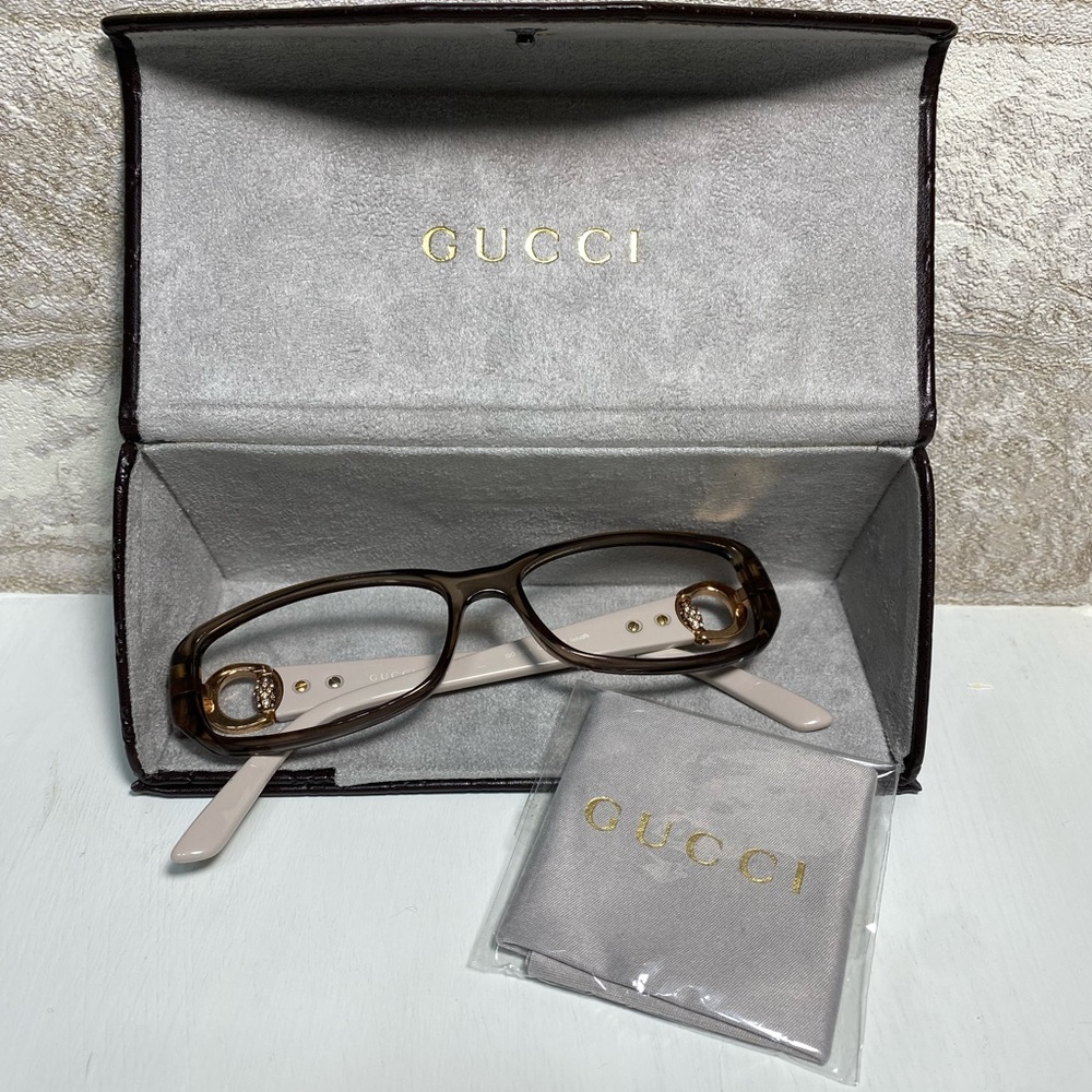 Gucci Eyeglasses GG 3204 Q70 Mauve Blush Rectangular Frame Italy 54[]15 140